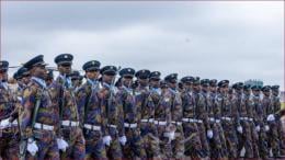 Members of the Kenya Air Force in a past ceremony.
